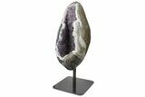 Amethyst Geode Section on Metal Stand #171783-2